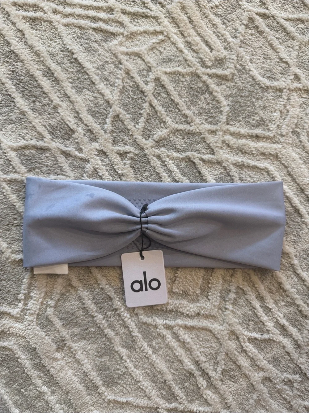 ALO Yoga Dusty Blue Twist Headband